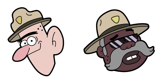 Gravity Falls Deputy Durland & Sheriff Blubs Cursor