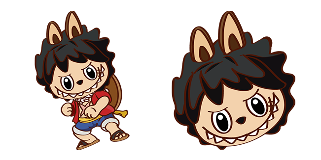 One Piece Luffy x Labubu Cursor