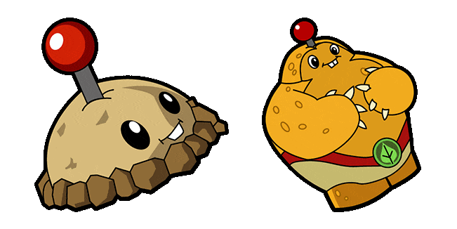 Plants vs. Zombies Potato Mine & Spudow Animated Cursor