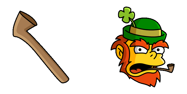 The Simpsons Leprechaun & Pipe Animated Cursor