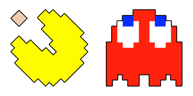 Pac-Man & Red Ghost Cursor