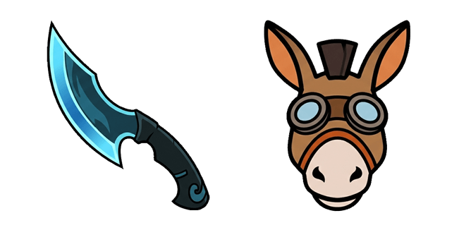Dota 2 Donkey Courier & Sword Cursor