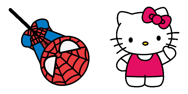 Hello Kitty Spider-Man Animated Cursor