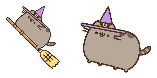 Pusheen the Witch Animated Cursor