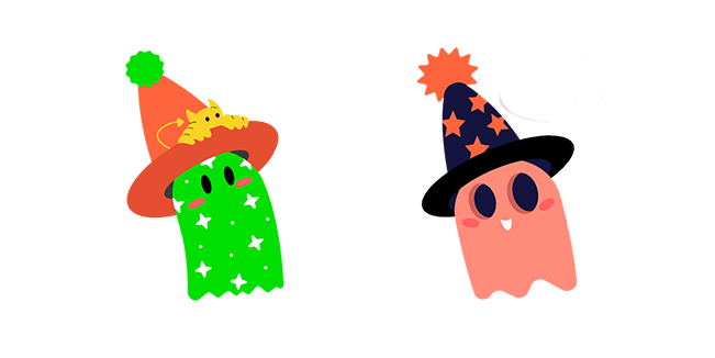 Halloween Party Ghosts Cursor