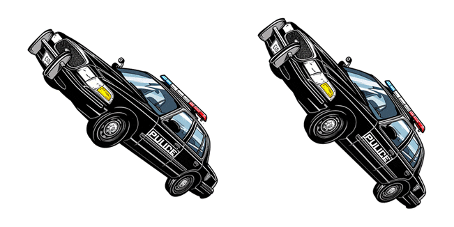 Police Car Animated Cursor