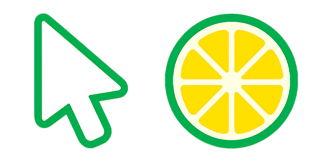Sprite Style Arrow & Orange Slice Cursor