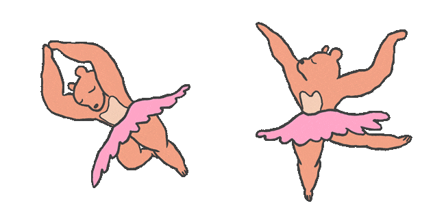 Bear Ballerina Animated Cursor