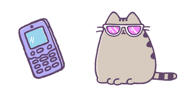 Cool Pusheen & Retro Phone Cursor