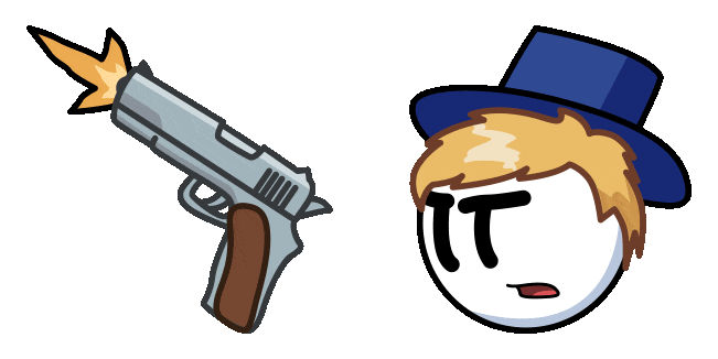 Henry Stickmin Sven Svensson & Gun Animated Cursor