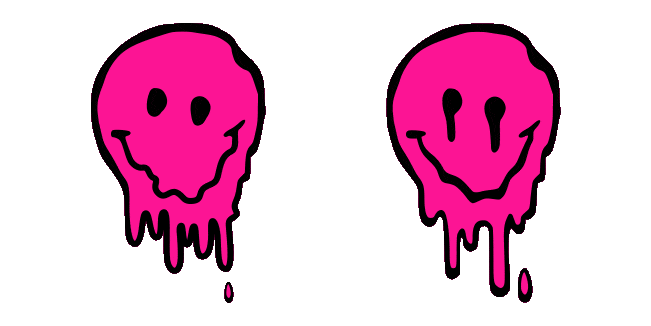 Emo Aesthetic Liquid Smile Animated Cursor