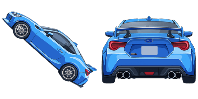 Blue Subaru BRZ Cursor