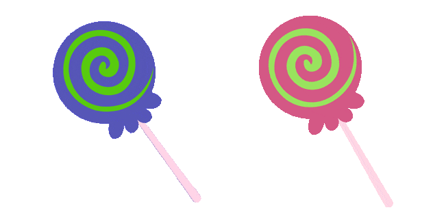 Halloween Blue & Pink Lollipop Animated Cursor