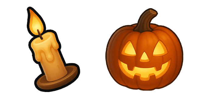 Candle Jack O' Lantern Halloween Cursor