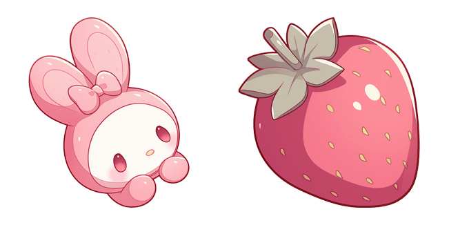 Sanrio My Melody & Strawberry Cursor