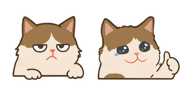 Cute Grumpy Cat Meme Cursor
