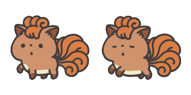 Pokemon Smile Vulpix Animated Cursor