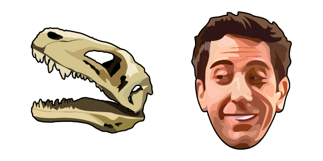 Friends Ross Geller & Dinosaur Skull Cursor