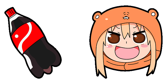 Himouto! Umaru Doma & Cora Bottle Animated Cursor