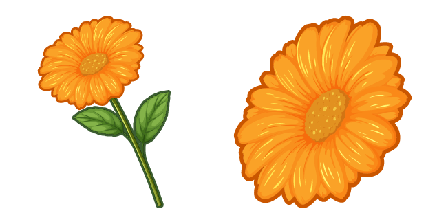 Orange Calendula Cursor