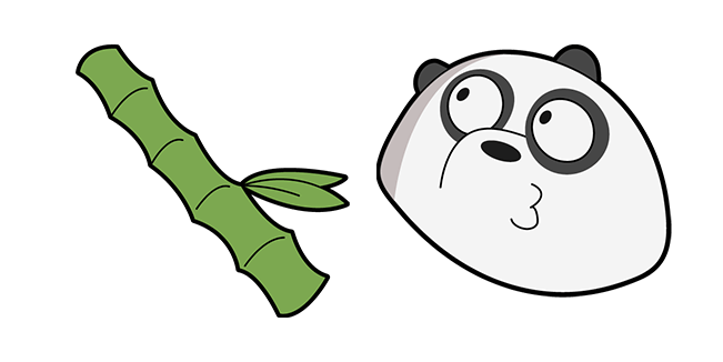 We Bare Bears Panda Bear & Bamboo Cursor