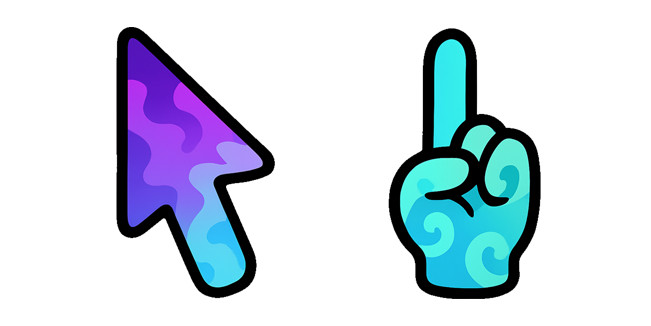 Mystic Swirl Glow Arrow Cursor