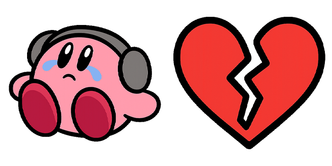 Kirby Sad Music & Broken Heart Cursor