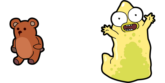 Solar Opposites The Pupa & Teddy Bear Cursor