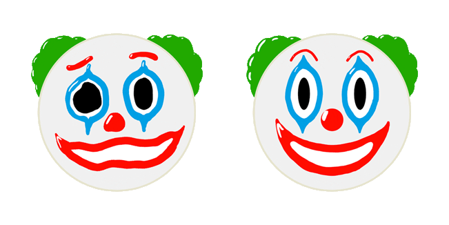 Clown Face Emoji Animated Cursor