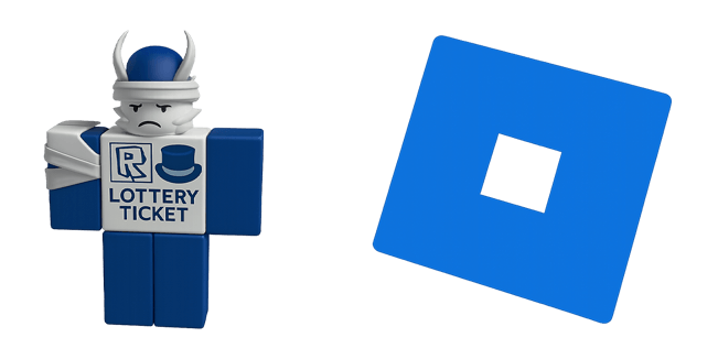 Roblox Blue Lottery Ticket Avatar Character Cursor