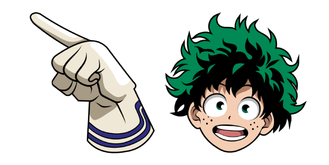 My Hero Academia Izuku Midoriya & Glove Cursor
