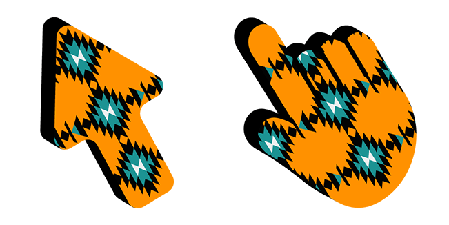 Native American Pattern Texture Cursor