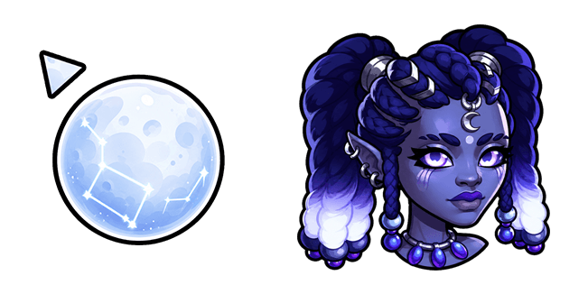 Moonlight Peaks Moon Goddess Cursor