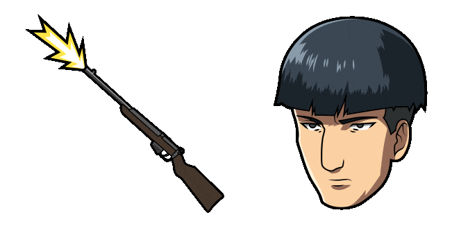 Attack on Titan Marlo & Gun Animated Cursor