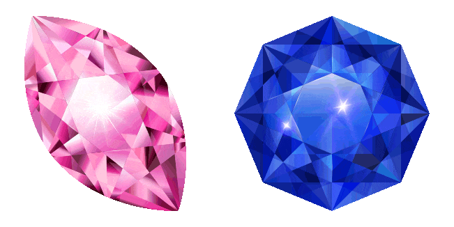 Pink & Blue Zircon Animated Cursor