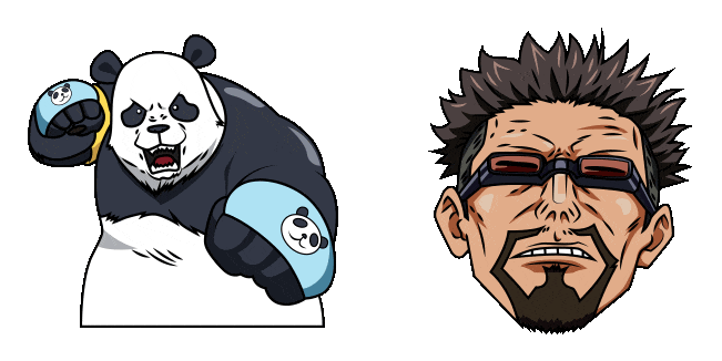 Jujutsu Kaisen Masamichi Yaga & Panda Animated Cursor