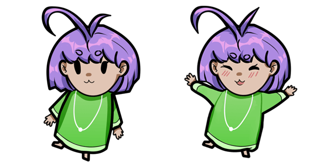 Cute Happy Girl Cursor