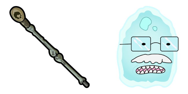Rick and Morty Dr. Xenon Bloom & Cane Cursor
