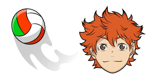 Haikyu!! Shoyo Hinata & Volleyball Cursor