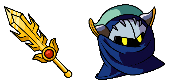 Kirby & Meta Knight Sword Animated Cursor