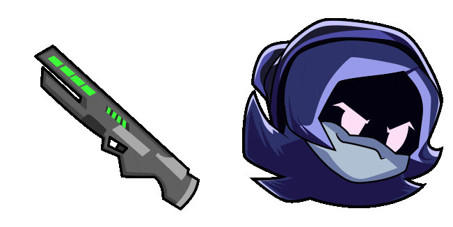 Murder Drones Uzi Doorman & Railgun Animated Cursor