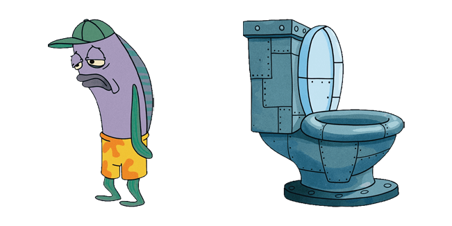 SpongeBob Sad Morty & Toilet Cursor