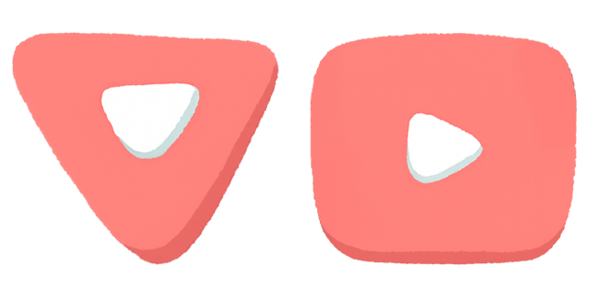 Pastel YouTube Logo Cursor