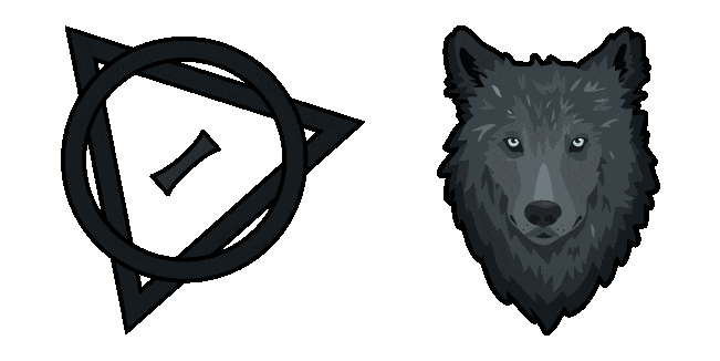 Wolf Therian & Sign Animated Cursor
