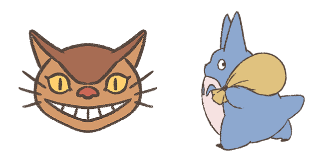 My Neighbor Totoro Catbus & Blue Totoro Cursor