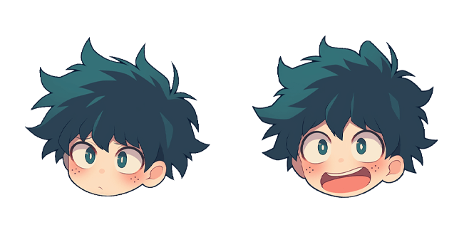 My Hero Academia Deku Smiling Face Cursor
