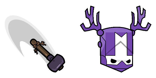 Castle Crashers Blacksmith & Hammer Animated Cursor
