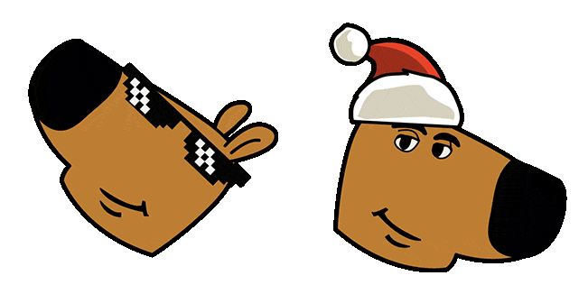 Christmas Just a Chill Guy Meme Animated Cursor