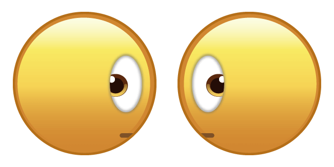 Side-Eye Emoji Cursor