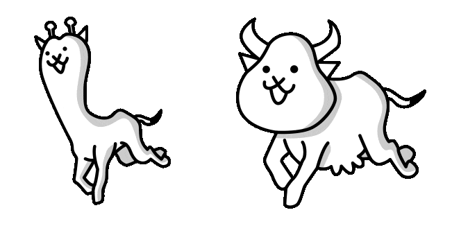 Battle Cats Cow Cat Animated Cursor